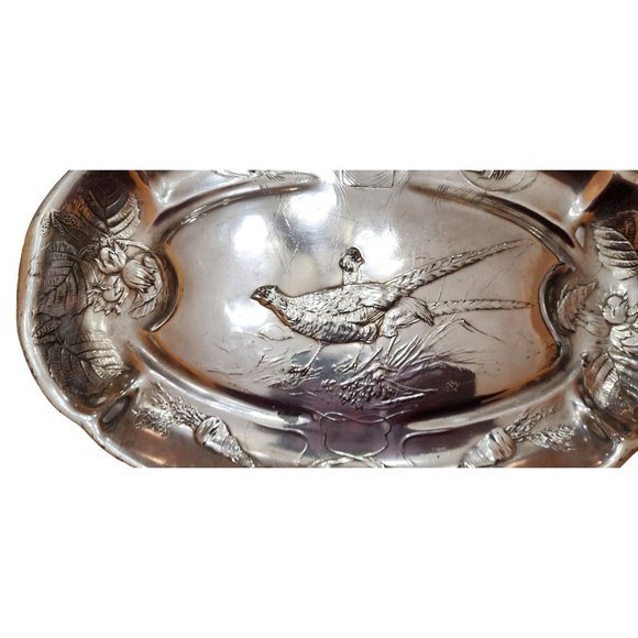 Early 1900s Kayserzinn Verified Pewter Turkey Tray (A1886) - Picture 2 of 5